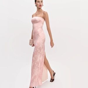 Reformation Frankie Dress in Powder Pink NWOT